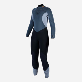 Aqualung Aquaflex Women's 7mm Dive Wetsuit-Black/Grey-XS-