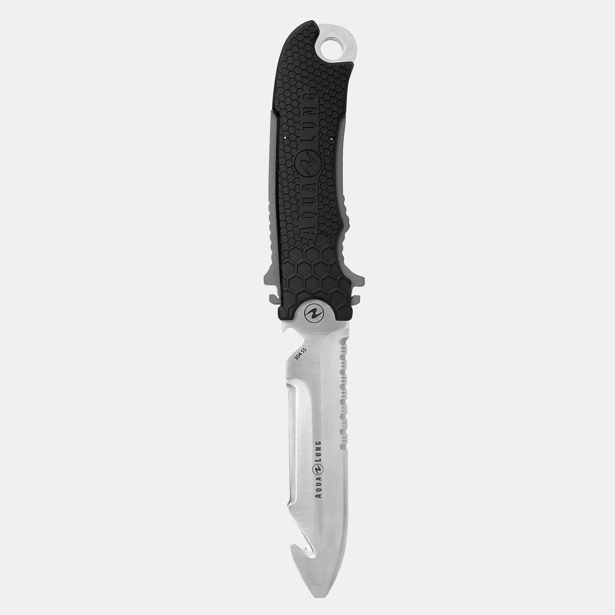 Aqualung Big Squeeze Knife Blunt SS Black/Dark Grey-