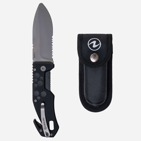 Aqualung Folding Knife Blunt Black-