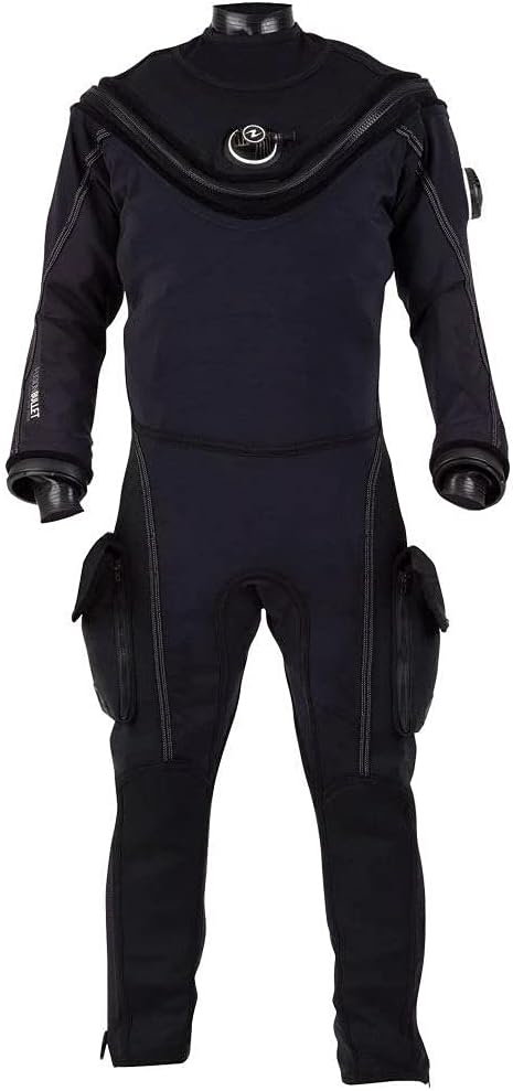 Aqualung Fusion Bullet w/ Aircore Drysuit Black White-Black/White-2XS/XS-