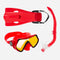 Aqualung HERO Snorkeling Set-Red - Gold - Lm-Lens Mirror-L/XL-