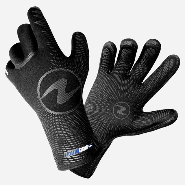 Aqualung Liquid Grip Dive Gloves 3mm-Black/Blue-XS-
