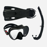 Aqualung NABUL Snorkeling Set-Black - Black-L/XL-