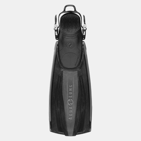 Aqualung Stratos Adjustable Open Heel Dive Fins-Black/Dark Grey-S-