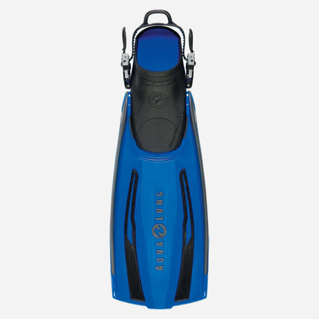 Aqualung Stratos Adjustable Open Heel Dive Fins-Blue/Dark Grey-S-