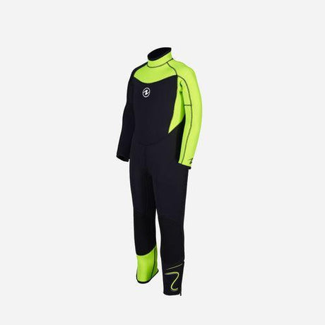 Aqualung Wave Junior Dive Jumpsuit 7mm-Black/Bright Green-6Y-