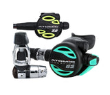 Atomic Aquatics B2 Regulator, Yoke Sealed with Color Kit and Z2 Octo Scuba Diving Package-Yoke, Sealed-Aqua-
