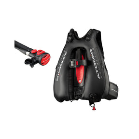 Atomic Aquatics BC2 BCD and SS1 Safe Second Inflator Diving Package-Large-Red-