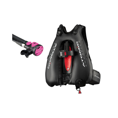 Atomic Aquatics BC2 BCD and SS1 Safe Second Inflator Diving Package-XLarge-Pink-