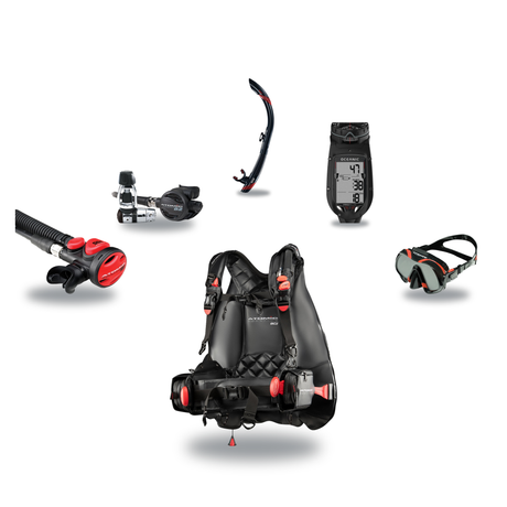Atomic Aquatics Elite Scuba Package – BC2 BCD + B2 Regulator + SS1 Octo + ProPlus 4.0 Computer + Venom Mask & SV2 Snorkel —…
