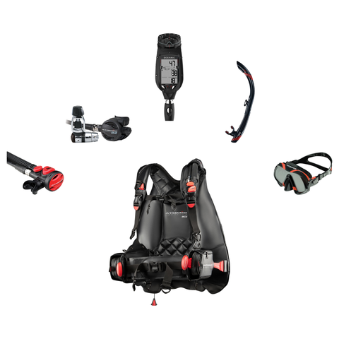 Atomic Aquatics Elite Scuba Package – BC2 BCD + B2 Regulator + SS1 Octo + ProPlus 4.0 Computer + Venom Mask & SV2 Snorkel