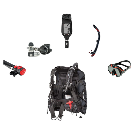 Atomic Aquatics Elite Scuba Package – BC2 BCD + B2 Regulator + SS1 Octo + ProPlus 4.0 Computer + Venom Mask & SV2 Snorkel —…