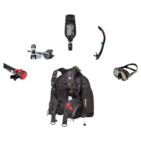 Atomic Aquatics Elite Scuba Package – BC2 BCD + B2 Regulator + SS1 Octo + ProPlus 4.0 Computer + Venom Mask & SV2 Snorkel —…