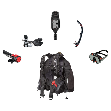 Atomic Aquatics Elite Scuba Package – BC2 BCD + B2 Regulator + SS1 Octo + ProPlus 4.0 Computer + Venom Mask & SV2 Snorkel —…