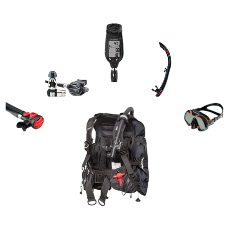 Atomic Aquatics Elite Scuba Package – BC2 BCD + B2 Regulator + SS1 Octo + ProPlus 4.0 Computer + Venom Mask & SV2 Snorkel —…