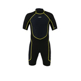 Akona 2.5mm Men's Shorty Back Zip Yellow Black Wetsuit