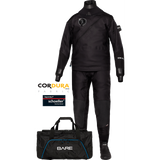 Bare HDC Cordura Mens Tech Drysuit-Black-S-