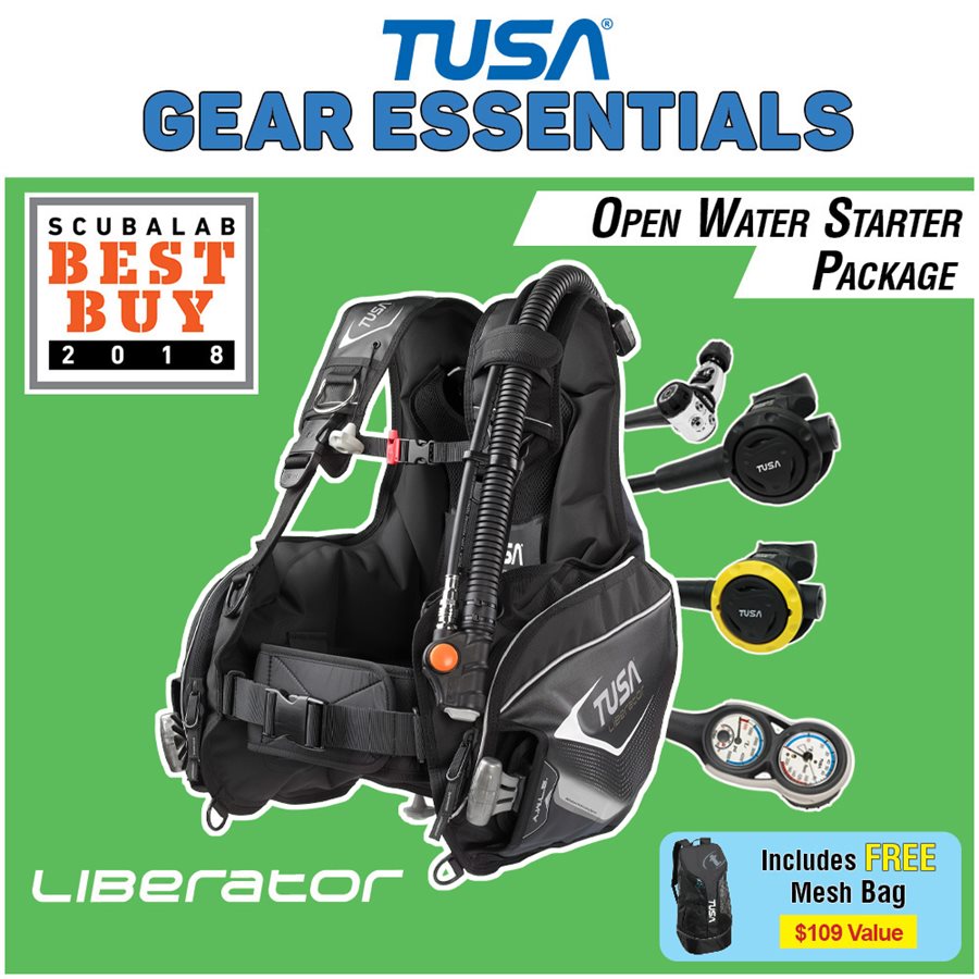 Tusa Liberator OW Diving Starter Package DIN