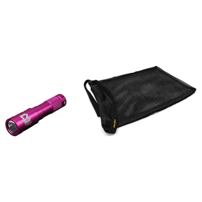 BigBlue Lobster Season Package – AL1300NP 1300 Lumen Narrow Beam Light + Free Morifish Game Bag — Hot Pink