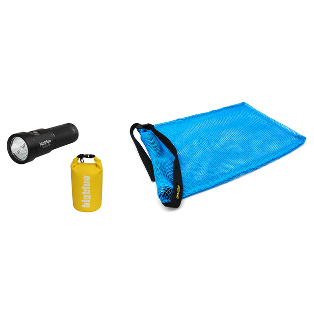 BigBlue Lobster Season Package – TL2600P 2600 Lumen Narrow Beam Tech Light + Free Morifish Game Bag — includes BigBlue 2600…