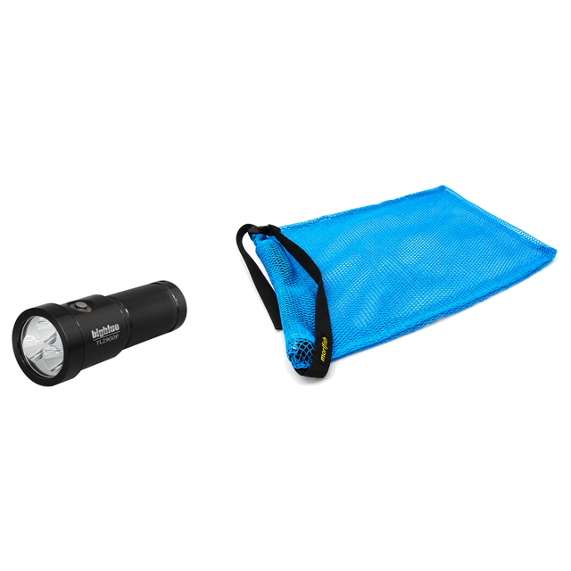 BigBlue Lobster Season Package – TL2900P 2900 Lumen Narrow Beam Tech Light + Free Morifish Game Bag — includes BigBlue 2900…