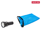 BigBlue Lobster Season Package – TL3800P 3800 Lumen Narrow Beam Tech Light + Free Morifish Game Bag — includes BigBlue 3800…