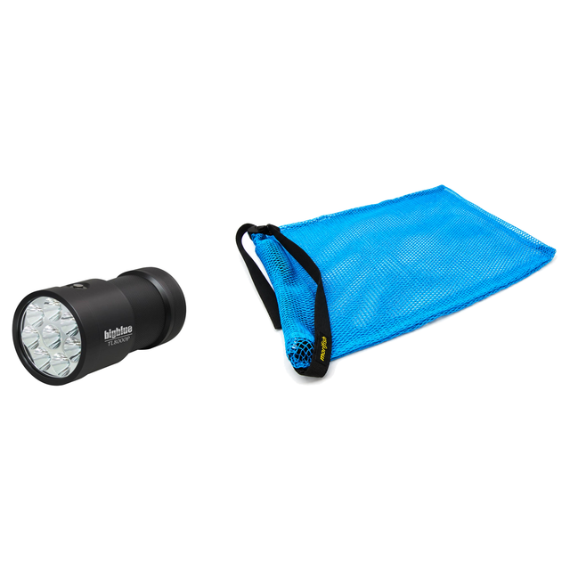 BigBlue Lobster Season Package – TL8000P 8000 Lumen Narrow Beam Tech Light + Free Morifish Game Bag — includes BigBlue 8000…