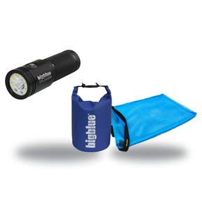 BigBlue Lobster Season Package – VTL2600P 2600 Lumen Video Tech Light + Free Morifish Game Bag — Glossy Black
