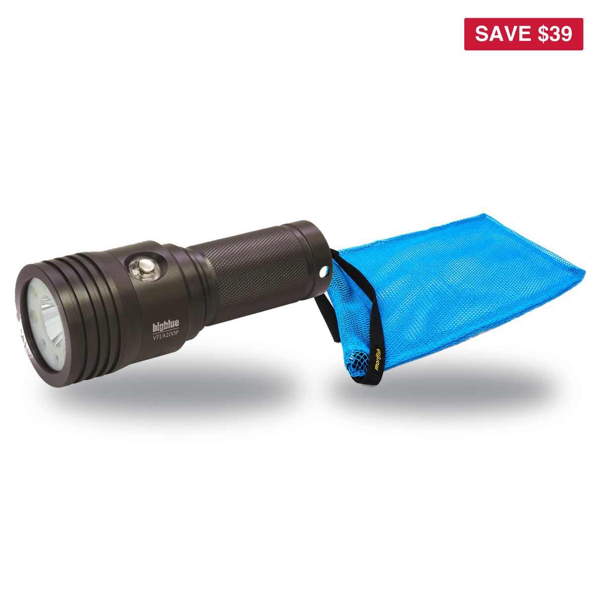 BigBlue Lobster Season Package – VTL4200P 4200 Lumen Video Tech Light + Free Morifish Game Bag — includes BigBlue 4200 Lumen…