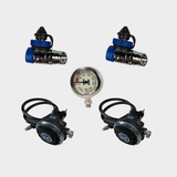 Halcyon Modular Regulator Packages for Singles, Doubles, Sidemount