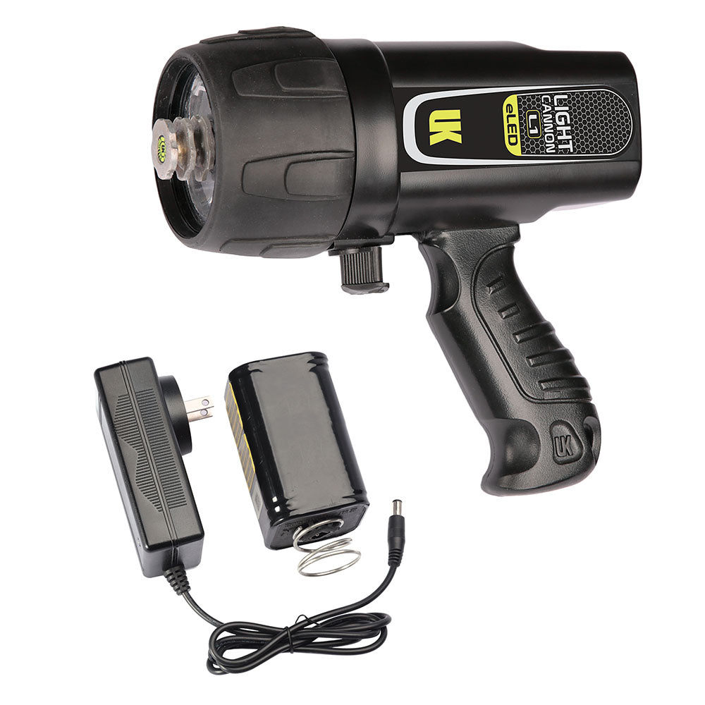 Underwater Kinetics Light Cannon eLED (L1) w/ NiMH Battery/Charger, Pistol Grip, Black, Box (US)