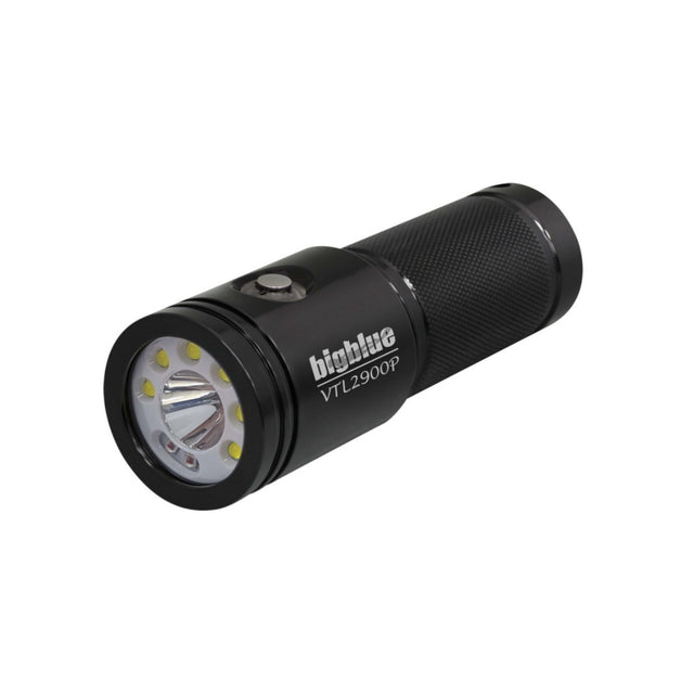 BigBlue 2900 Lumen Wide Beam + 1000 Lumen Spot Beam-Glossy Black-