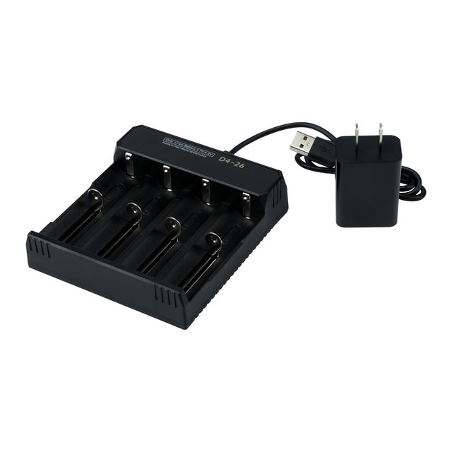 BigBlue 4-Slot USB Charger for 18650 / 26650 / 32650-