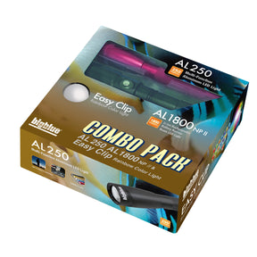 BigBlue Combo Pack: AL250 Black & AL1800NP Black & Easy Clip Rainbow-