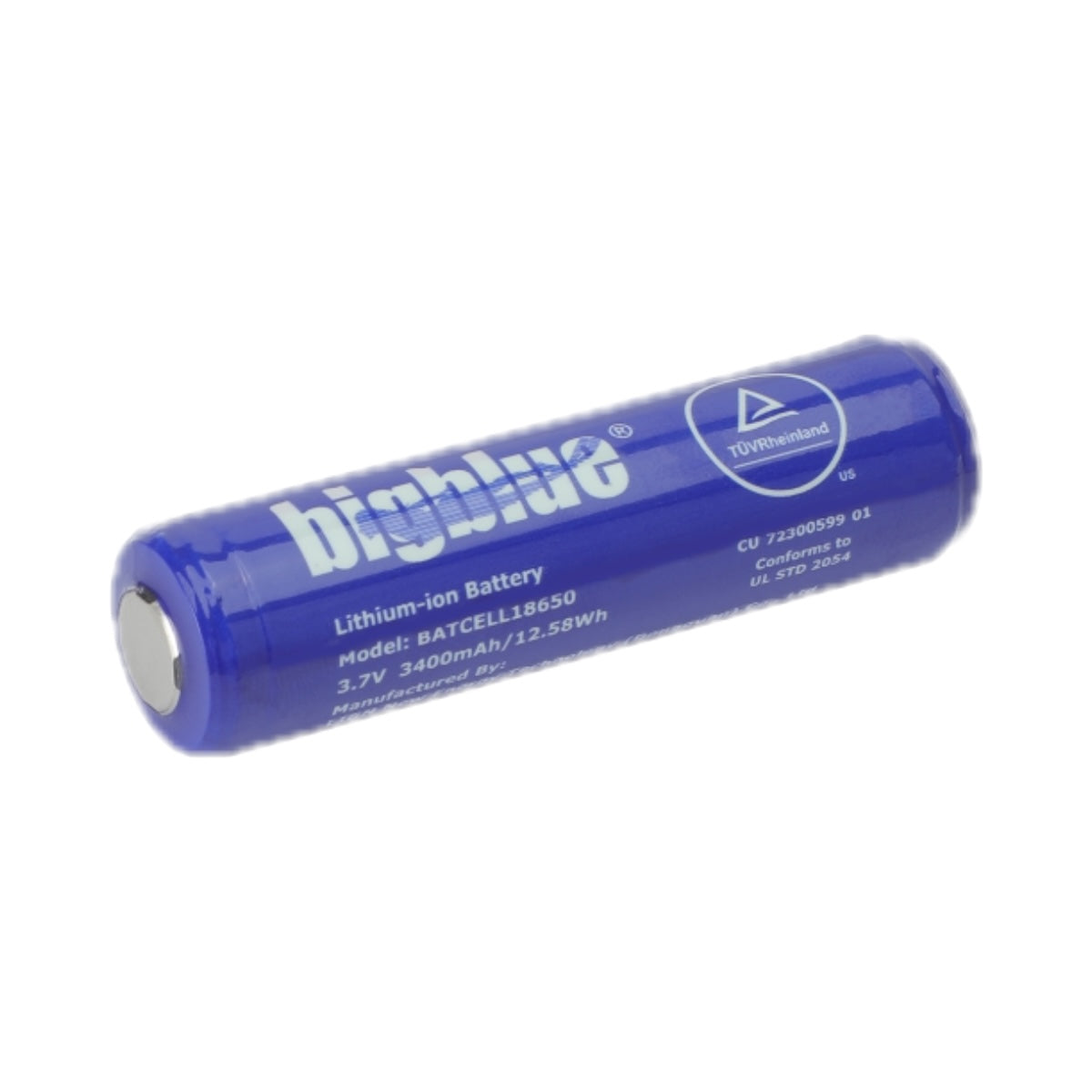 Bigblue BATCELL18650 rechargeable lithium-ion battery included with the STRB-IR