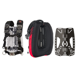 Hollis Backplate and Wing Package – ST 35 lb Wing + Stainless Steel Backplate 2.0 + Elite 2 Harness — DT 50 lb Wing, Aluminu…