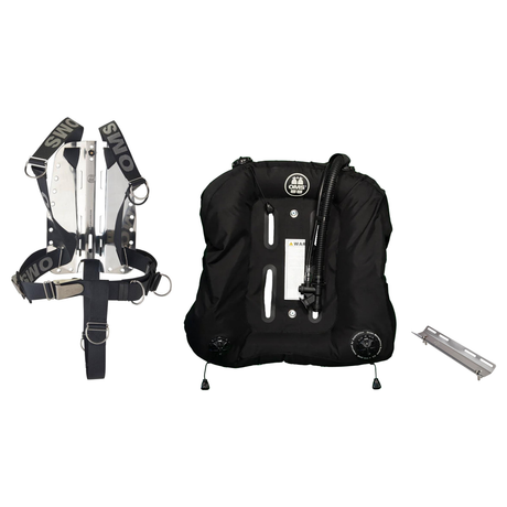 OMS Backplate and Wing Package – Deep Ocean Wing 2.0 + Stainless Steel Backplate with SmartStream Harness + Single Tank Adap…