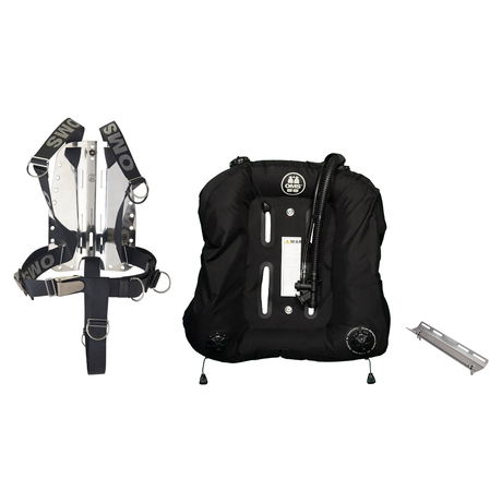 OMS Backplate and Wing Package – Deep Ocean Wing 2.0 + Stainless Steel Backplate with SmartStream Harness + Single Tank Adap…