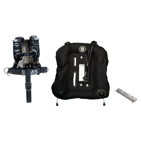 OMS Backplate and Wing Package – Deep Ocean Wing 2.0 + Stainless Steel Backplate with SmartStream Harness + Single Tank Adap…