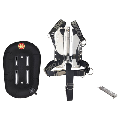 OMS Backplate and Wing Package – Performance Mono Wing + Stainless Steel Backplate with SmartStream Harness + Single Tank Adapter