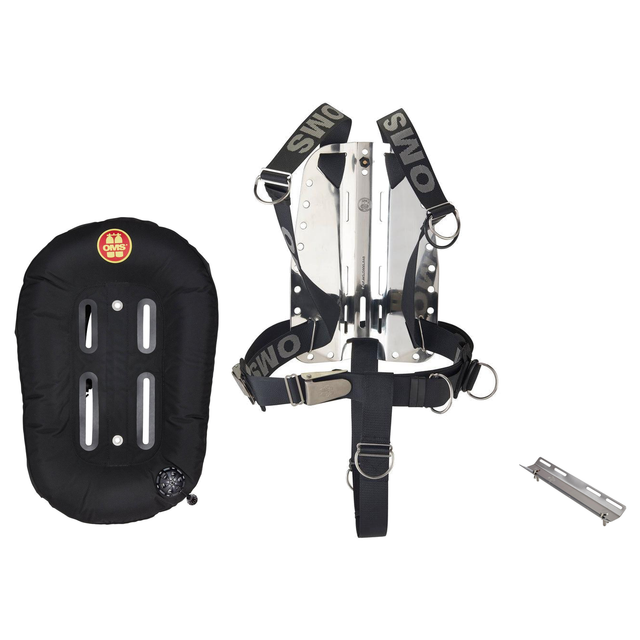 OMS Backplate and Wing Package – Performance Mono Wing + Stainless Steel Backplate with SmartStream Harness + Single Tank Ad…