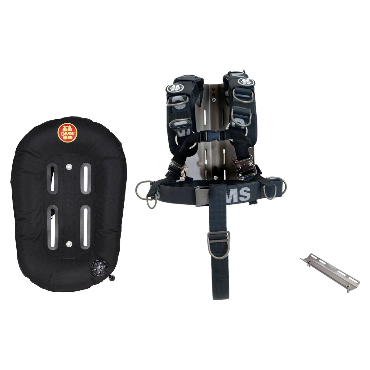 OMS Backplate and Wing Package – Performance Mono Wing + Stainless Steel Backplate with SmartStream Harness + Single Tank Ad…