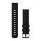 Garmin Quick Release Bands (20 mm) - Fabric / Black Pepper Woven Nylon with Slate Hardware