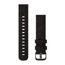 Garmin Quick Release Bands (20 mm) - Fabric / Black Pepper Woven Nylon with Slate Hardware