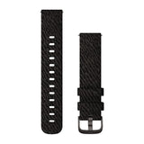 Garmin Quick Release Bands (20 mm) - Fabric / Black Pepper Woven Nylon with Slate Hardware