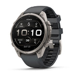 Garmin fenix 9 Pro – 47 mm Titanium with Graphite/Black Silicone Band