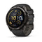 Garmin fenix 9 Pro – inReach, 51 mm Carbon Gray DLC Titanium with Black/Pebble Gray Silicone Band