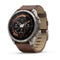 Garmin fenix 9 Pro – inReach, 51 mm Titanium with Walnut Leather Band