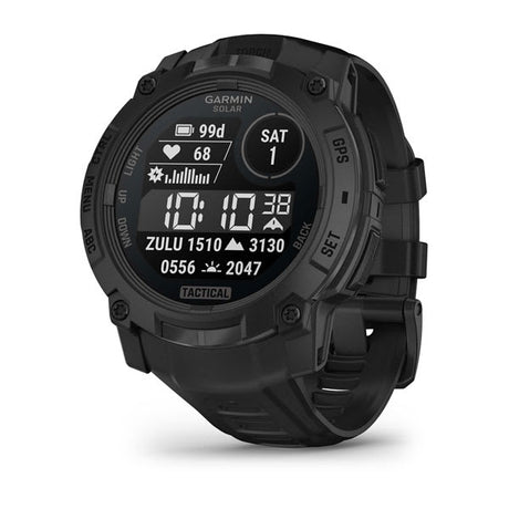 Garmin Instinct 3 50 mm Solar, Tactical rugged GPS smartwatch, Black 1