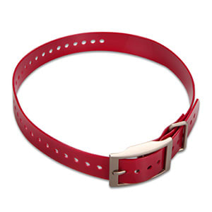 Garmin 1-inch Dog Collar Strap for TT 15 and Compatible Devices – Red
